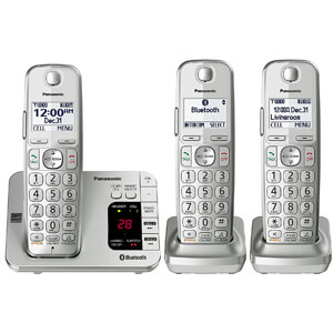 7 Panasonic KX-TGE463S Link2Cell Bluetooth Cordless Phone 